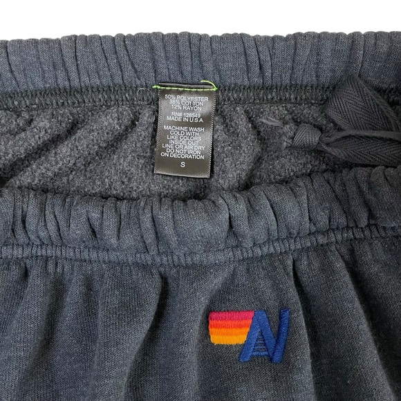 Aviator Nation White Lightning BOLT Sweatpants Navy Blue Small - Picture 9 of 14